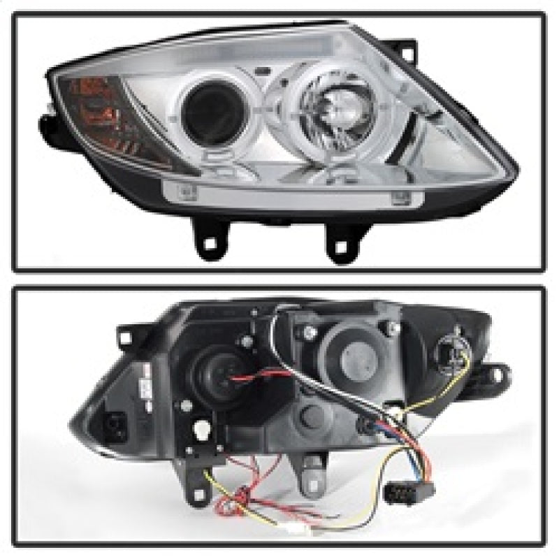 Spyder BMW Z4 03-08 Projector Headlights Halogen Model Only - LED Halo Chrome PRO-YD-BMWZ403-HL-C SPYDER