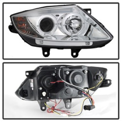 Spyder BMW Z4 03-08 Projector Headlights Halogen Model Only - LED Halo Chrome PRO-YD-BMWZ403-HL-C SPYDER
