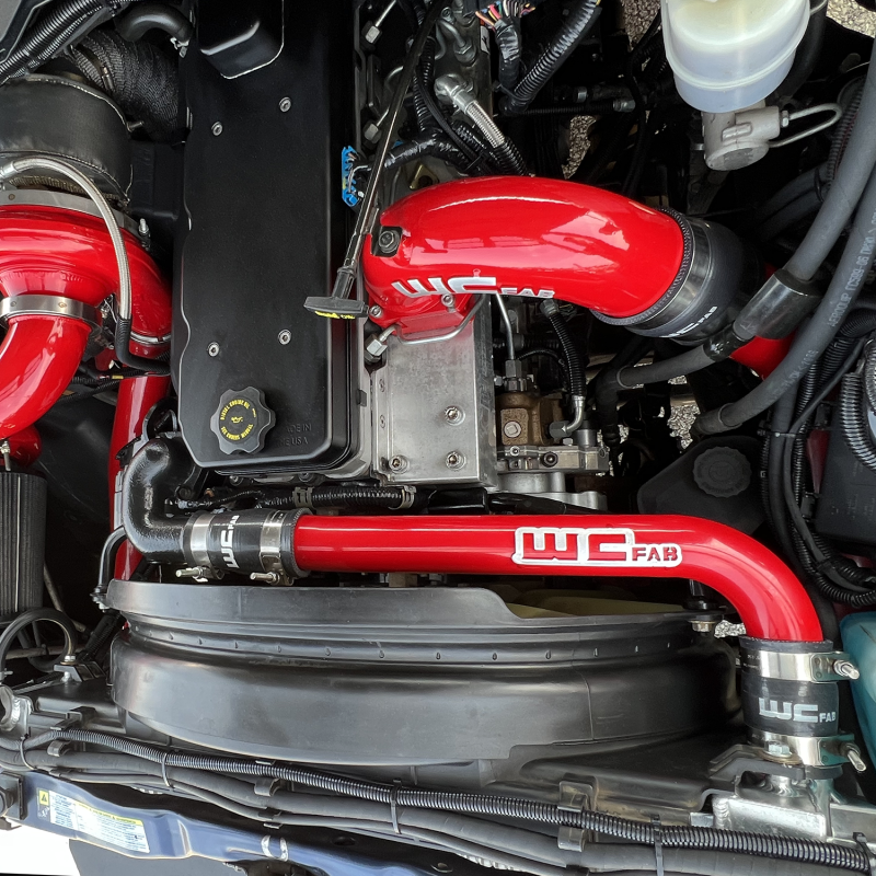 Wehrli 03-09 Dodge 5.9L/6.7L Cummins (Non-Twin CP3) Upper Coolant Pipe - Brizzle Blue - WCF100678-BRZ