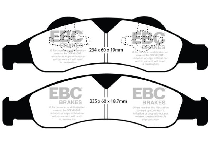EBC YellowStuff Front Brake Pads - DP41803R EBC