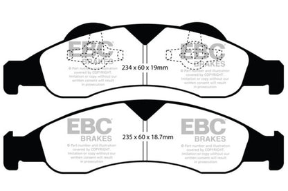EBC YellowStuff Front Brake Pads - DP41803R EBC