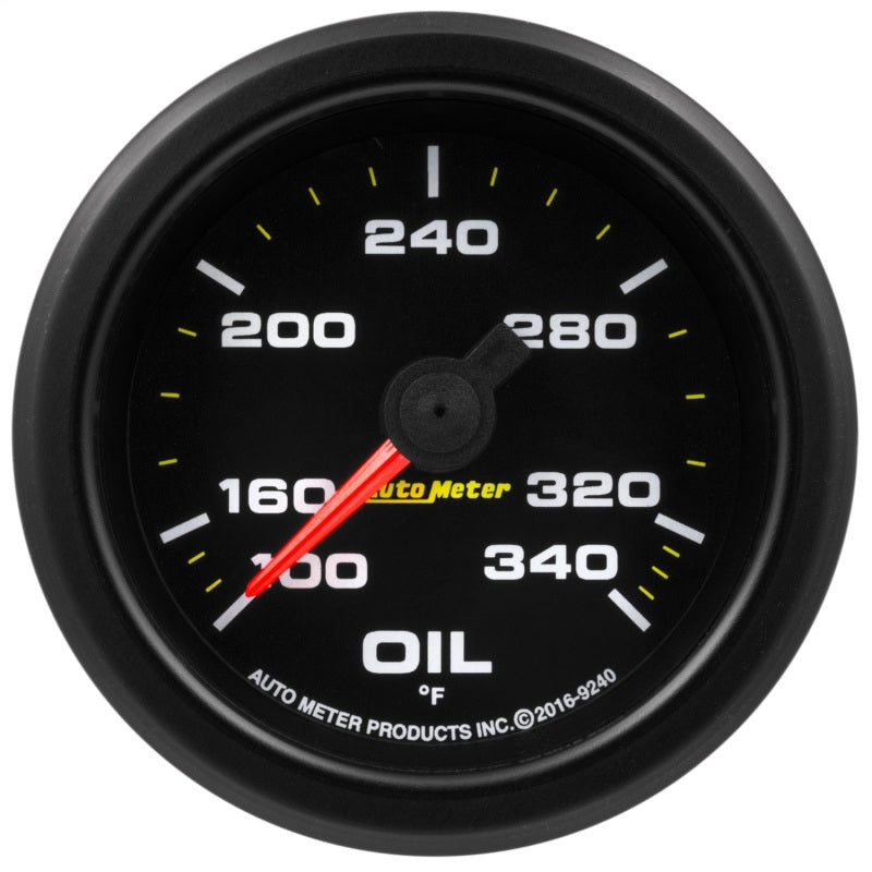 Autometer Extreme Environment 2-1/16in 340 Deg Oil Temp Gauge Stepper Motor w/Peak & Warn 9240
