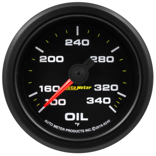 Autometer Extreme Environment 2-1/16in 340 Deg Oil Temp Gauge Stepper Motor w/Peak & Warn 9240