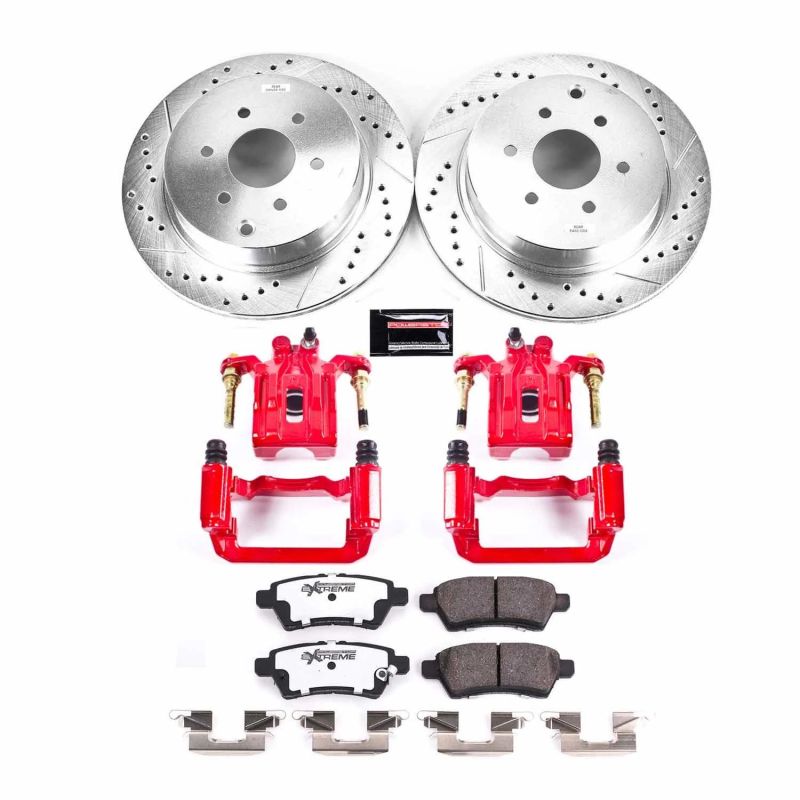 Power Stop 05-12 Nissan Pathfinder Rear Z36 Truck & Tow Brake Kit w/Calipers PowerStop