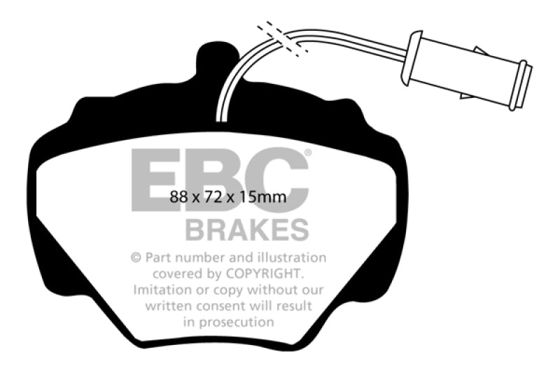 EBC YellowStuff Rear Brake Pads - DP4663R EBC