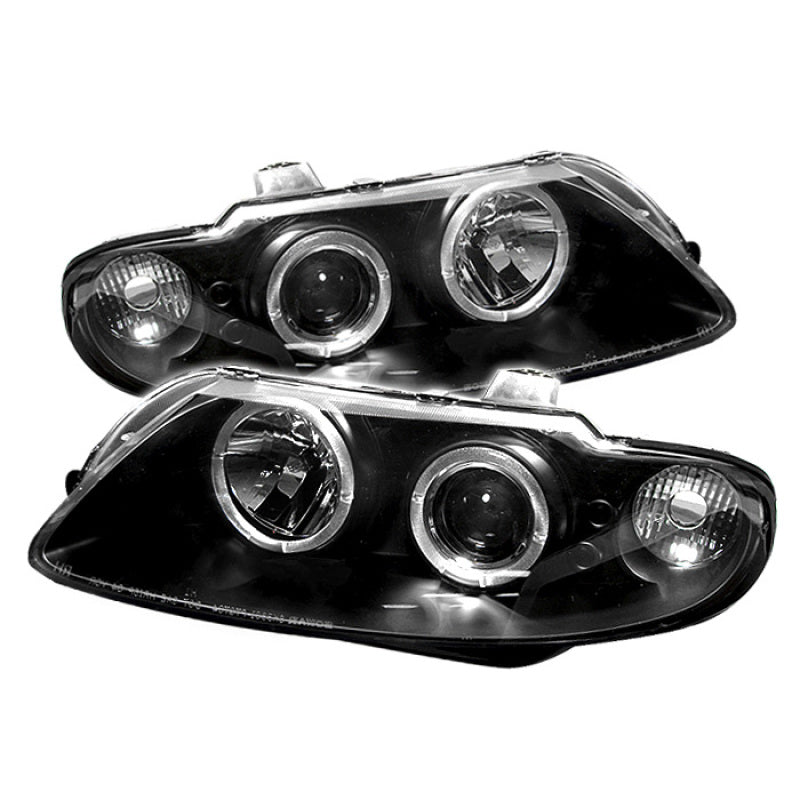 Spyder Pontiac GTO 04-06 Projector Headlights LED Halo LED Black High H1 Low H1 PRO-YD-PGTO04-HL-BK SPYDER
