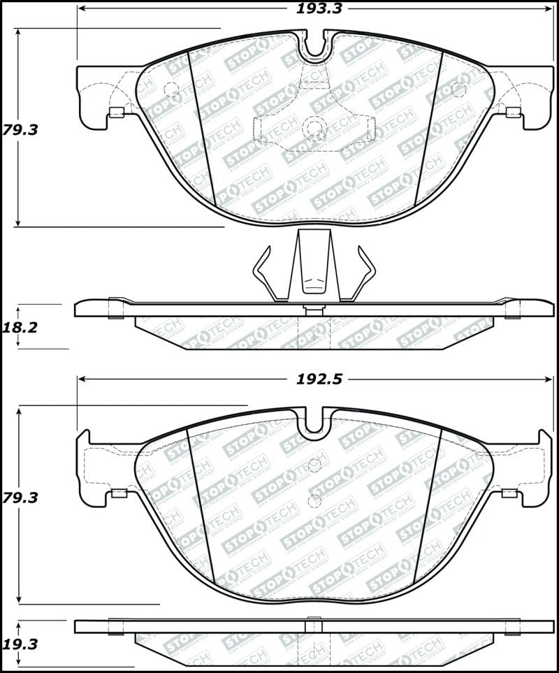 StopTech Street Disc Brake Pads - 305.14090