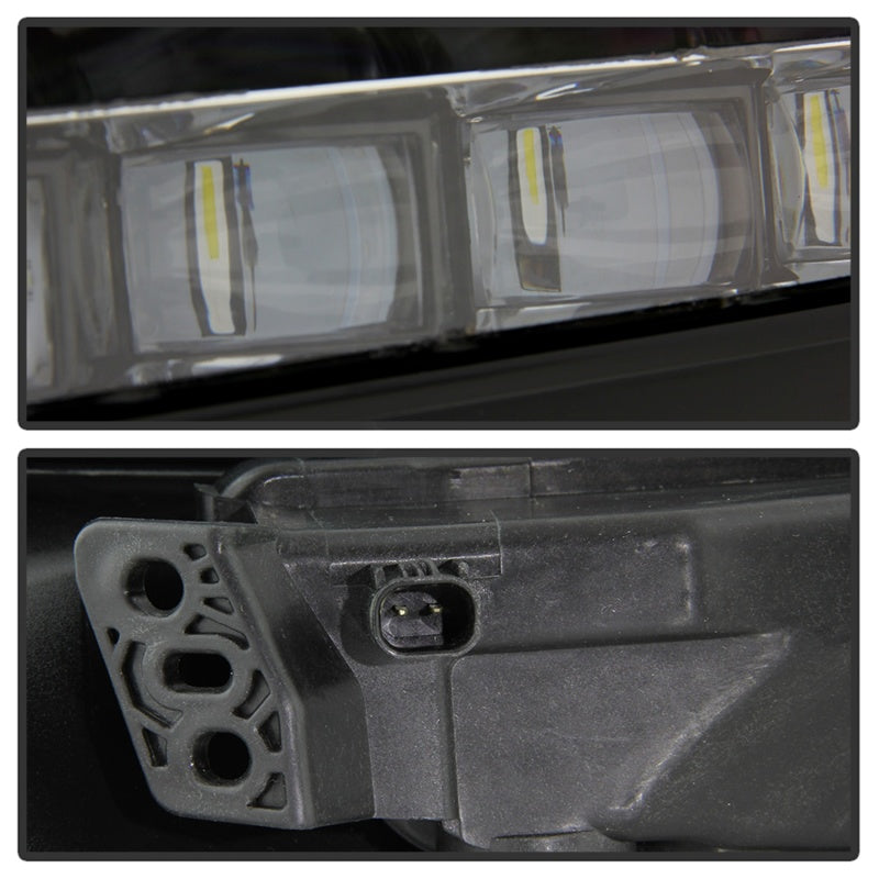 Spyder 18-19 Honda Accord Sedan OEM LED Fog Lights w/OEM Fit Switch - Clear (FL-HA2018-4D-LED-C) SPYDER