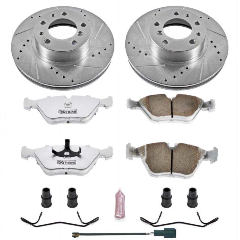 Power Stop 94-95 BMW 540i Front Z26 Street Warrior Brake Kit PowerStop