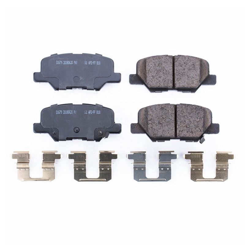 Power Stop 14-16 Mazda 3 Rear Z17 Evolution Ceramic Brake Pads w/Hardware PowerStop