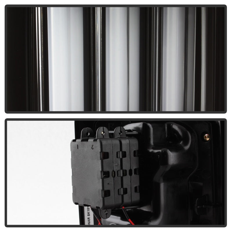 Spyder 07-16 Jeep Wrangler Version 2 Light Bar LED Tail Lights - Black (ALT-YD-JWA07V2-LBLED-BK) SPYDER