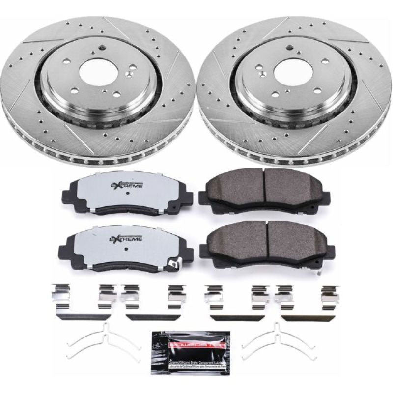 Power Stop 15-19 Acura TLX Front & Rear Z17 Evolution Geomet Coated Brake Kit