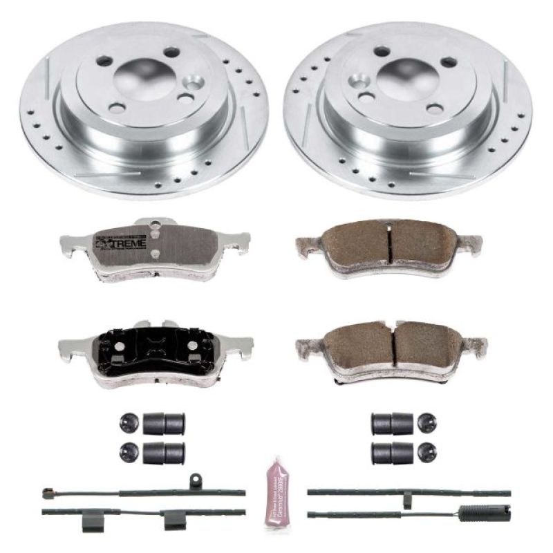 Power Stop 07-08 Mini Cooper Rear Z26 Street Warrior Brake Kit PowerStop
