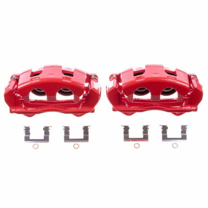 Power Stop 08-09 Buick Allure Front Red Calipers w/Brackets - Pair PowerStop