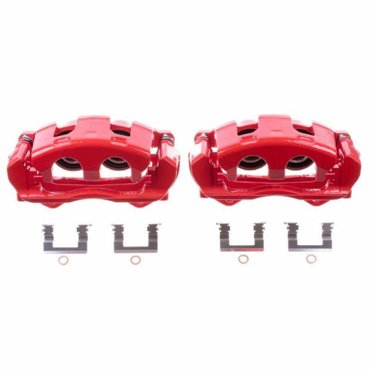 Power Stop 08-09 Buick Allure Front Red Calipers w/Brackets - Pair PowerStop