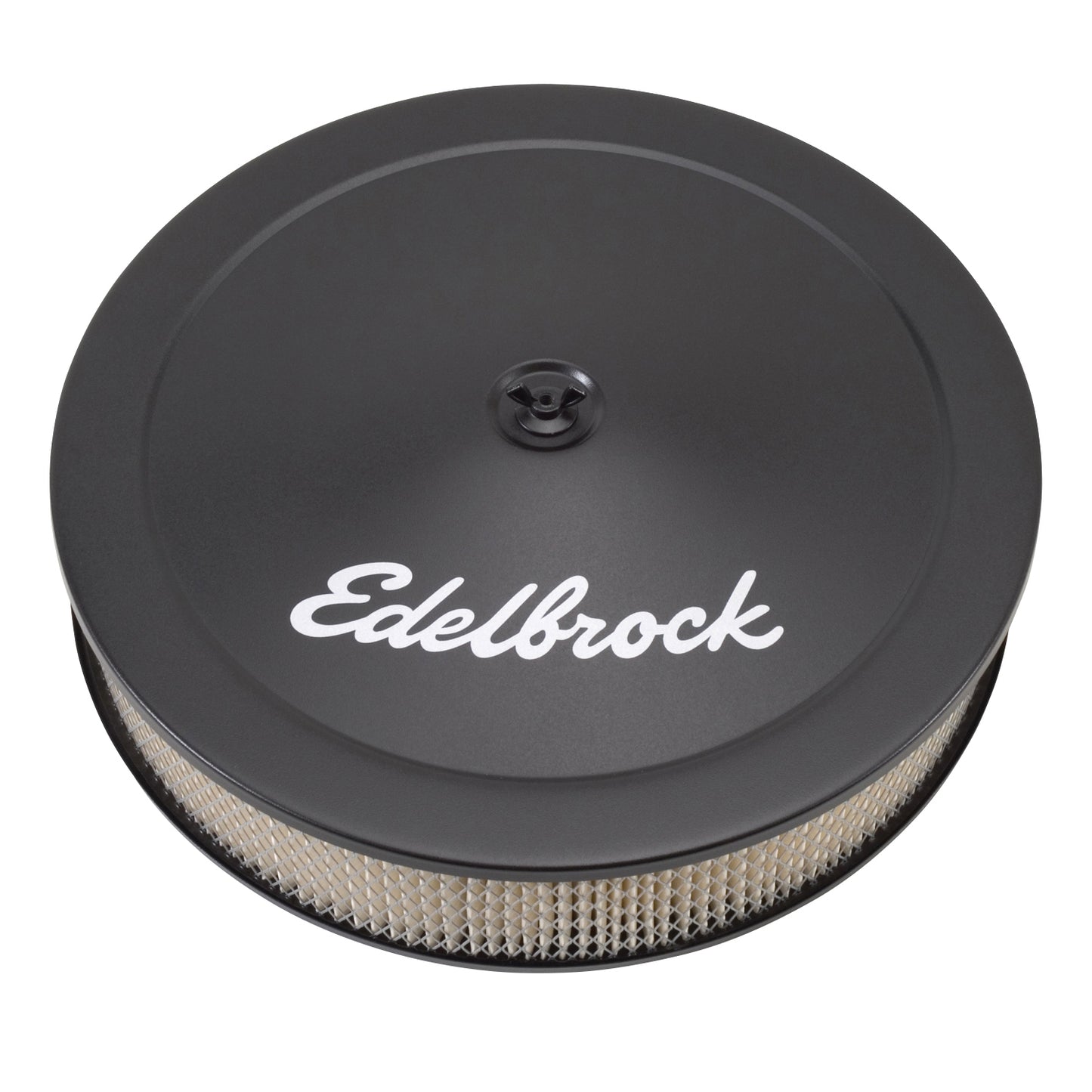 Edelbrock 1223 Pro-Flo black 14 inch round air cleaner with 3 inch paper element