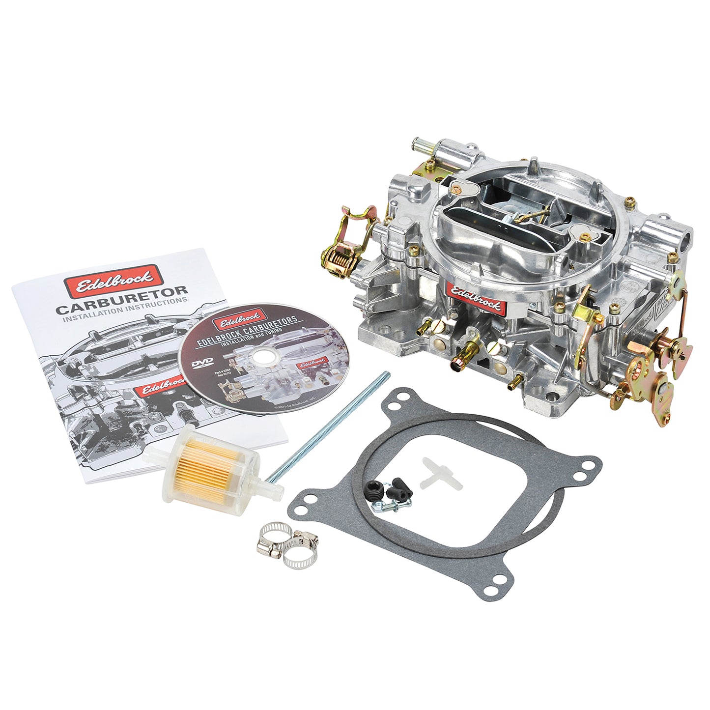 Edelbrock 1405 Performer 600 CFM 4 barrel carburetor manual choke satin