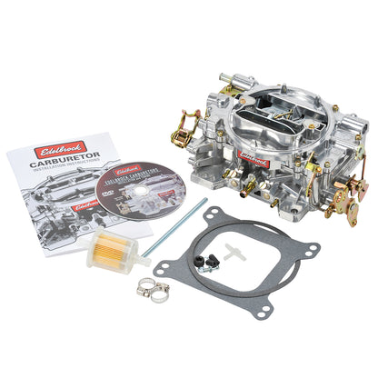 Edelbrock 1405 Performer 600 CFM 4 barrel carburetor manual choke satin