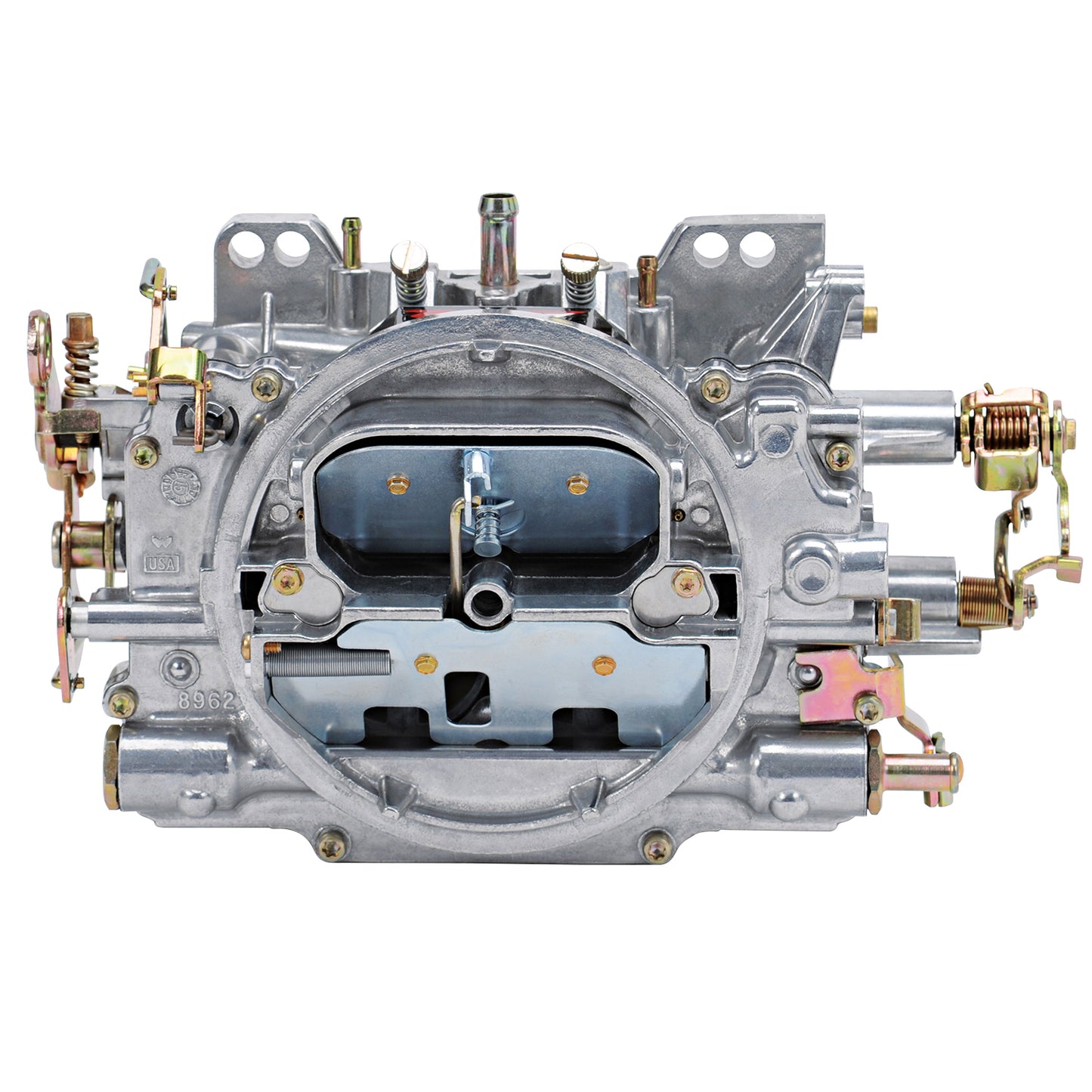 Edelbrock 1902 AVS2 500 CFM 4 barrel carburetor manual choke satin finish