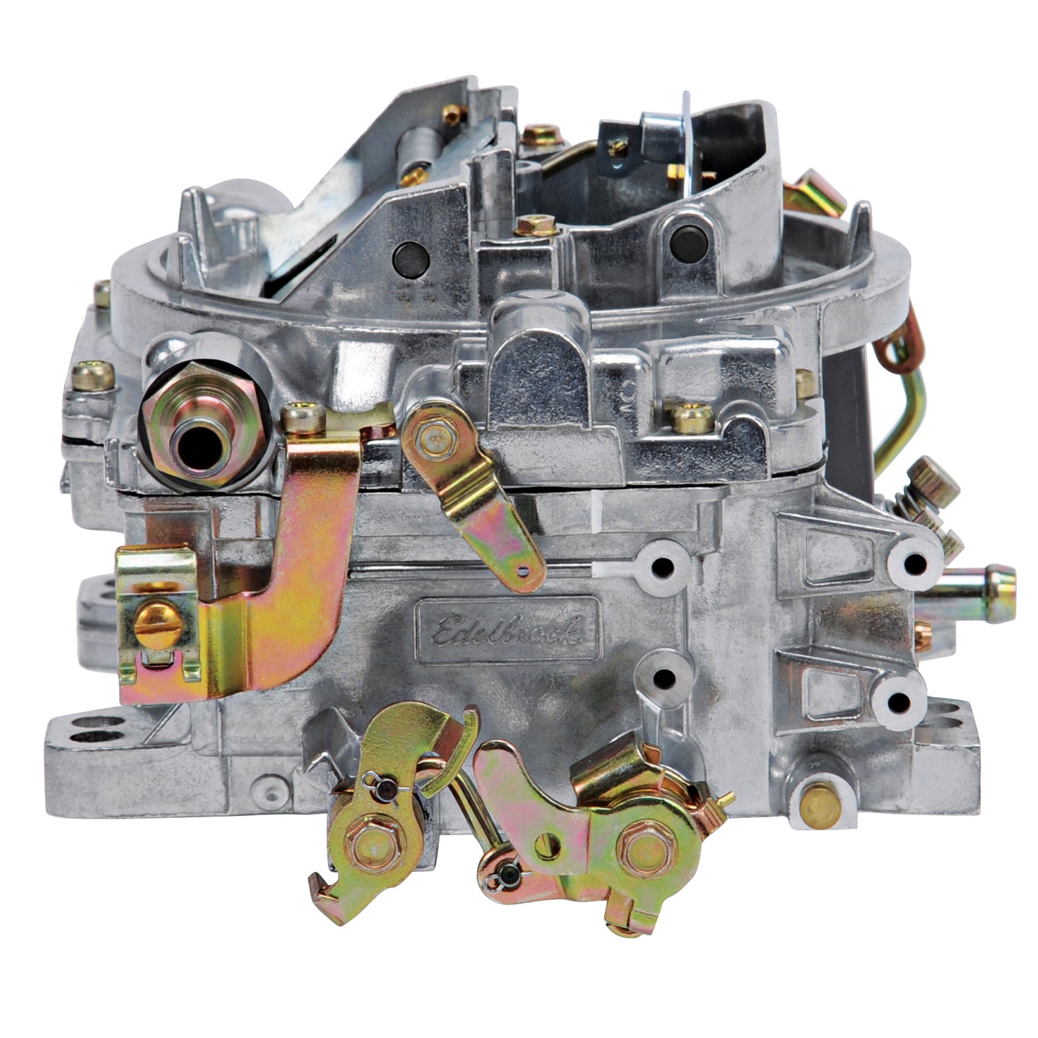 Edelbrock 1902 AVS2 500 CFM 4 barrel carburetor manual choke satin finish