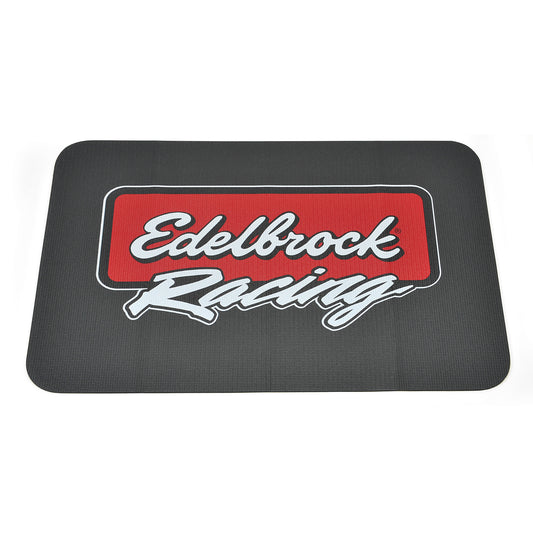Edelbrock 2324 racing fender cover PVC foam mat with Edelbrock logo
