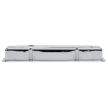 Edelbrock 4449 Signature Series chrome valve covers small block Chevy 262-400