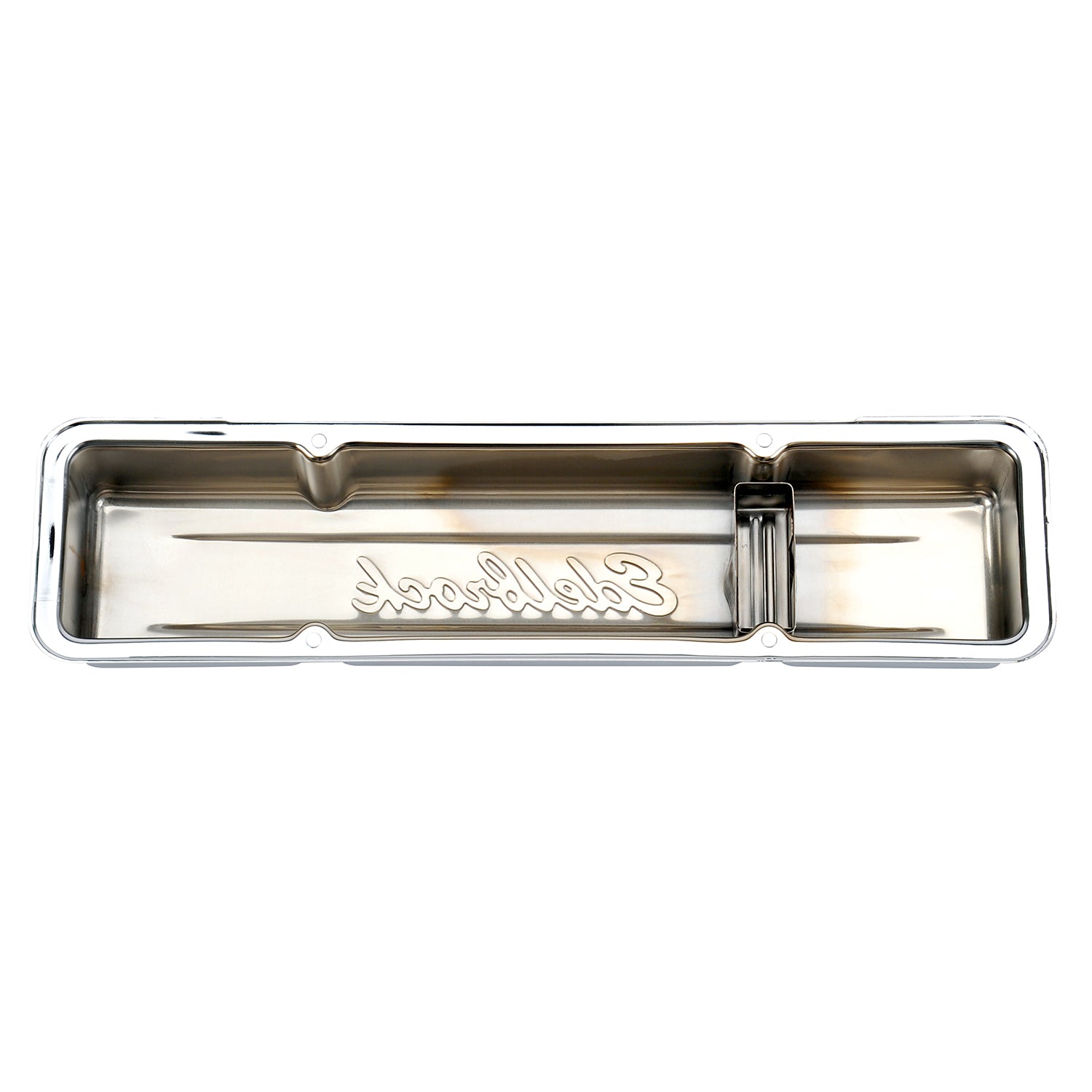 Edelbrock 4449 Signature Series chrome valve covers small block Chevy 262-400