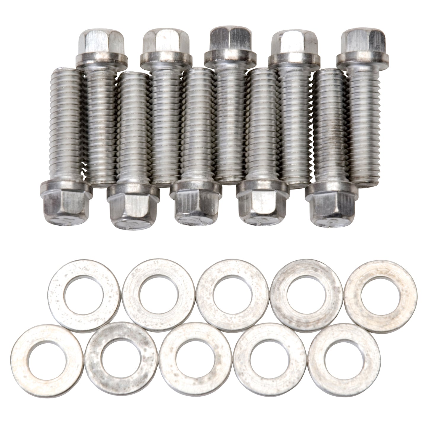 Edelbrock 8559 Pontiac intake manifold bolt set cadmium plated steel