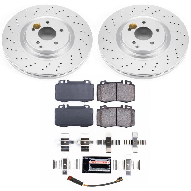 Power Stop 07-10 Mercedes-Benz SLK55 AMG Front Z23 Coated Brake Kit PowerStop