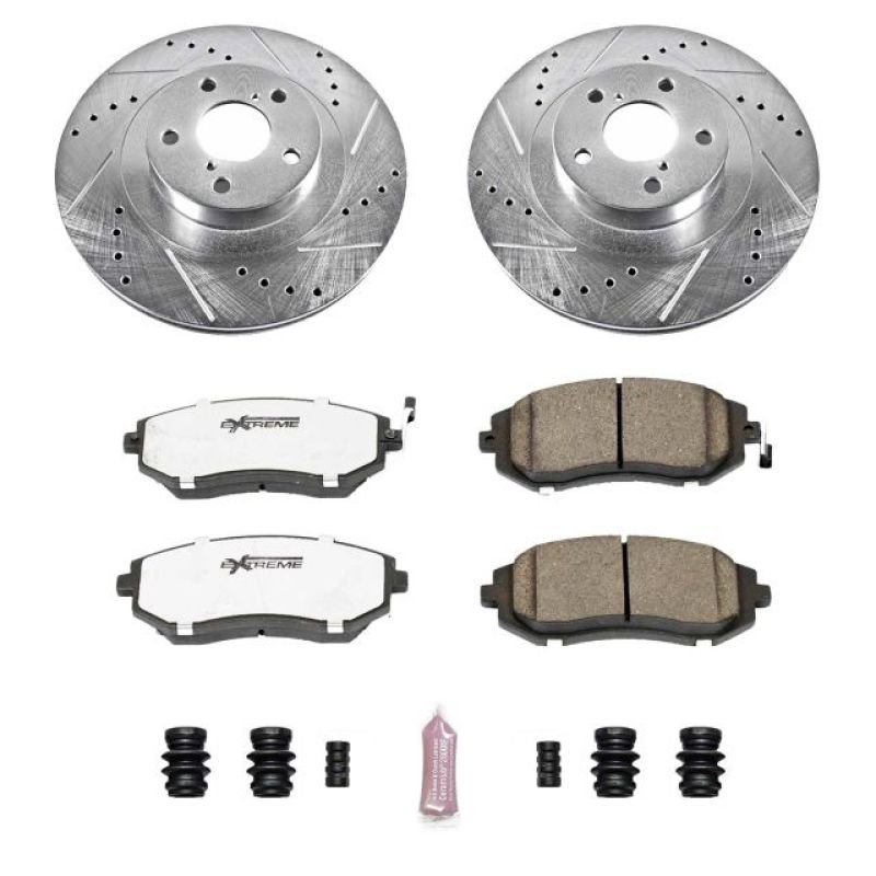 Power Stop 05-06 Saab 9-2X Front Z26 Street Warrior Brake Kit PowerStop