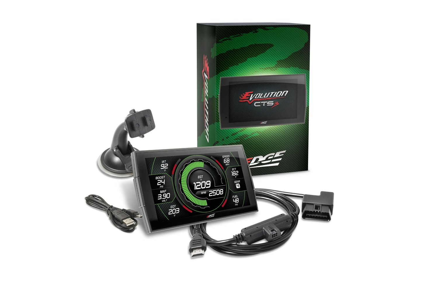 Edge Evolution CTS3 tuner and monitor for 2001-2016 Chevy Silverado and GMC Sierra 6.6L Duramax 85400-200