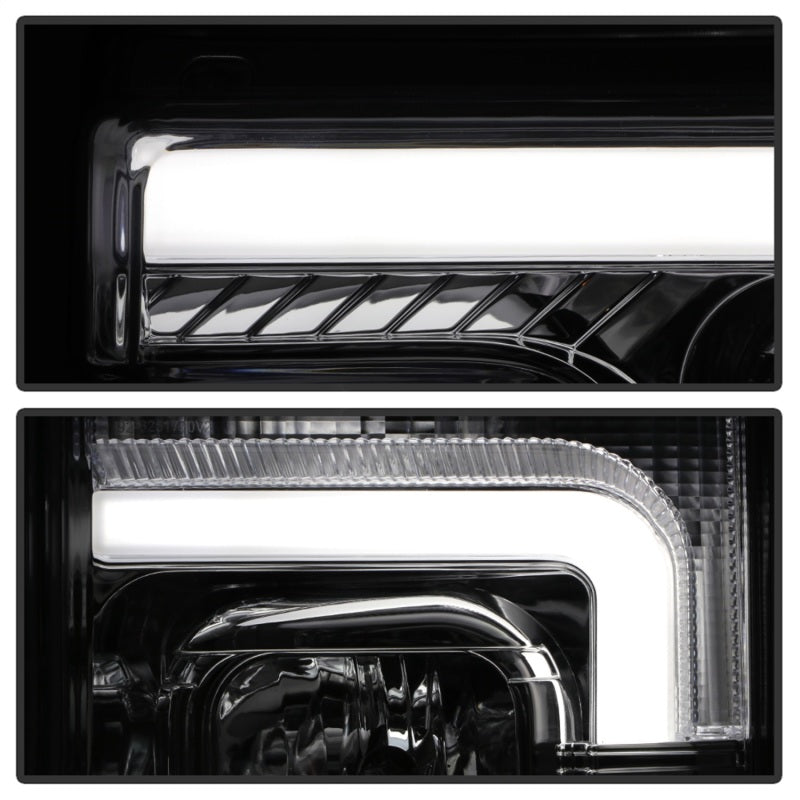 Spyder 17-18 Ford F250/F350/F450 Halogen Model Only -White Light Bar- Chrome- PRO-YD-FS17HALSI-C SPYDER