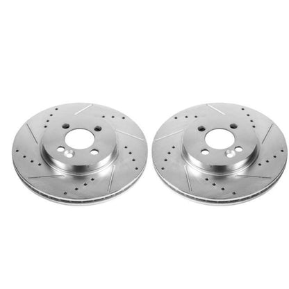 Power Stop 07-16 Mini Cooper Front Evolution Drilled & Slotted Rotors - Pair PowerStop