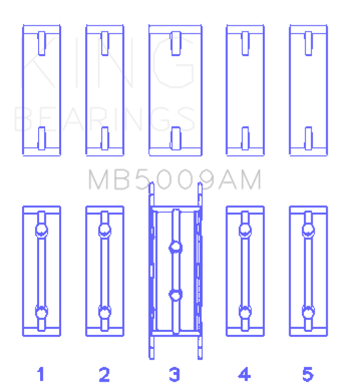 King Engine Bearings Ford Fiesta Bearing Set