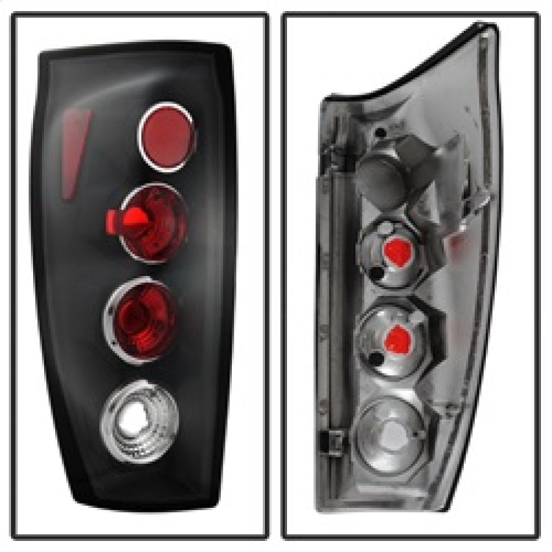 Spyder Chevy Avalanche 02-06 Euro Style Tail Lights Black ALT-YD-CAV04-BK