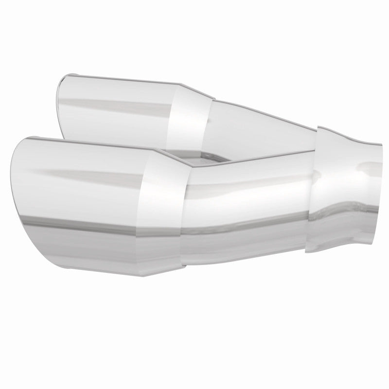 MagnaFlow Double Wall 3in Dual Round Polished Tip 2.25in Inlet Magnaflow