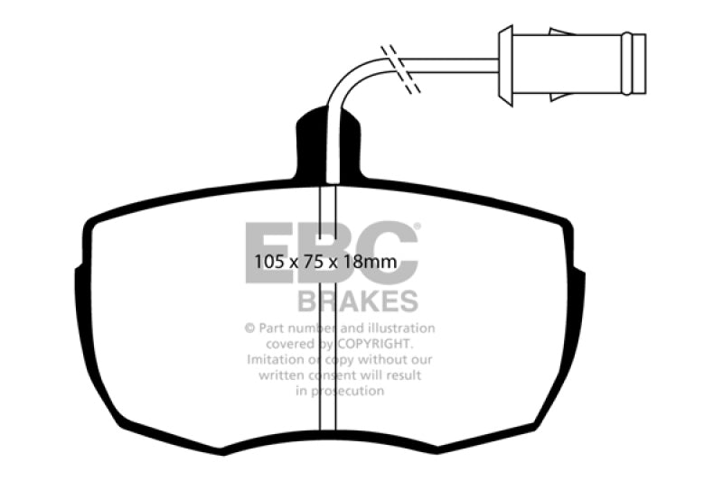 EBC GreenStuff Front Brake Pads - DP6622 EBC