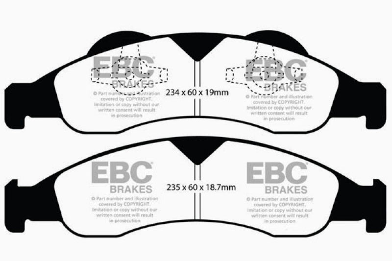 EBC YellowStuff Front Brake Pads - DP41803R