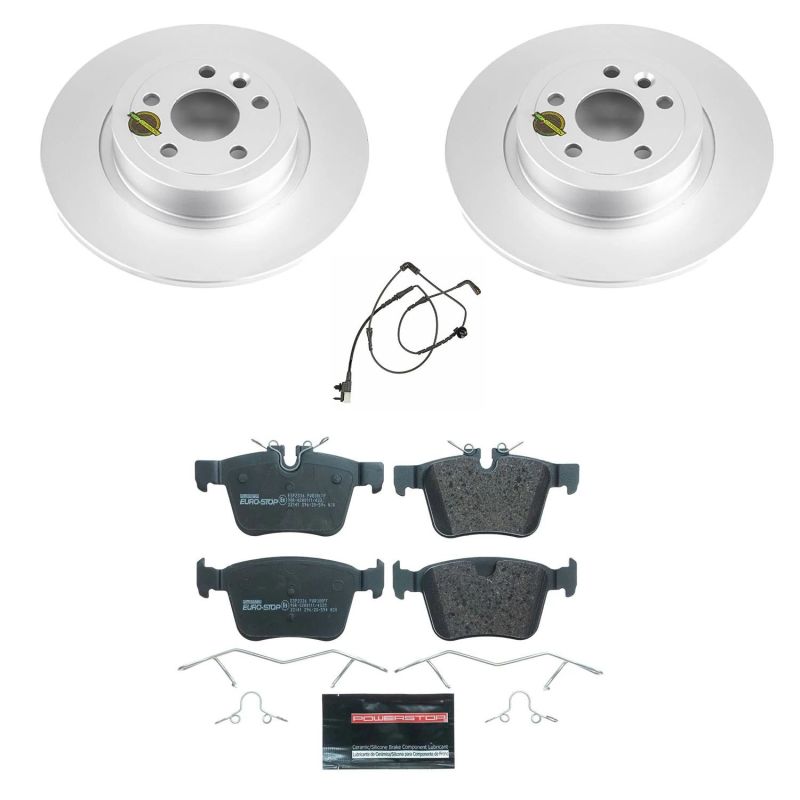Power Stop 15-17 Land Rover Discovery Sport Rear Euro-Stop Brake Kit PowerStop
