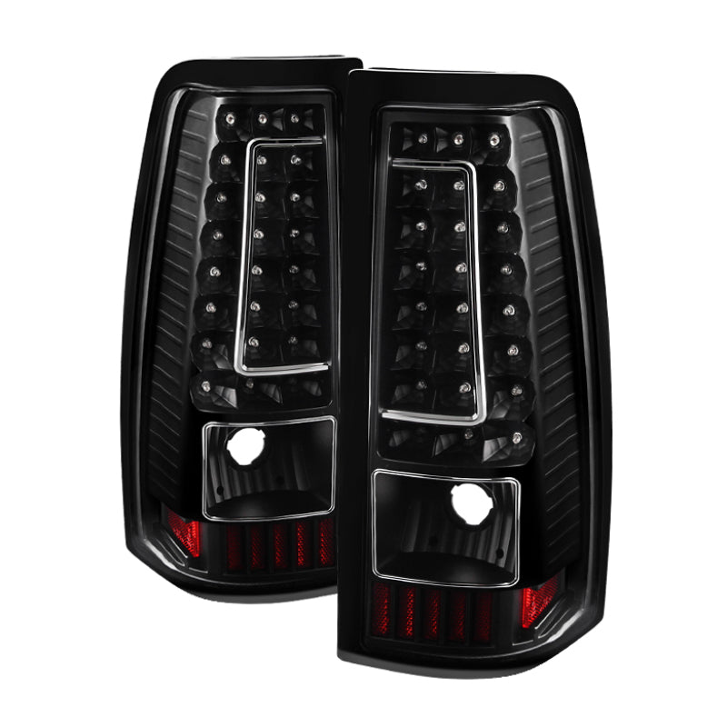 Xtune Chevy Silverado 1500/2500/3500 99-02 Version 2 LED Tail Lights Black ALT-ON-CS99-G2-LED-BK SPYDER