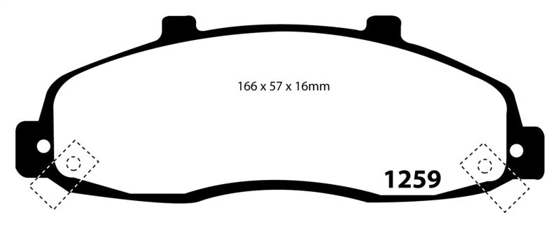 EBC YellowStuff Front Brake Pads - DP41259R EBC