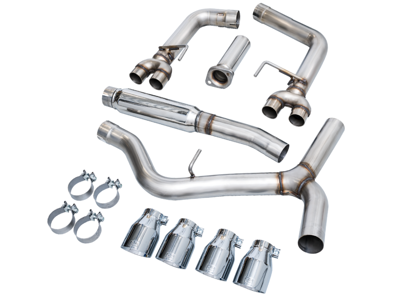 AWE Tuning 2022+ VB Subaru WRX Track Edition Exhaust - Chrome Silver Tips AWE Tuning