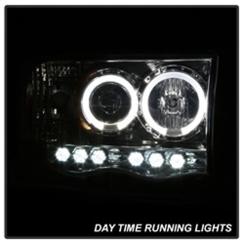 Spyder Dodge Ram 1500 02-05/Ram 2500 03-05 Projector Headlights LED Halo LED Chrm PRO-YD-DR02-HL-C SPYDER