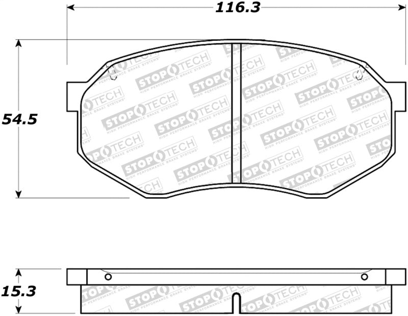 StopTech Premium Ceramic Brake Pads - 308.03890