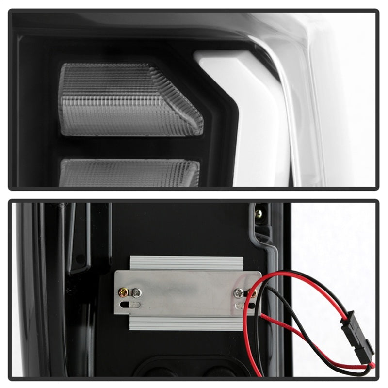Spyder GMC Sierra 19-20 Incandescent Bulb Model Only LED Tail Lights - Black ALT-YD-GS19-LED-BK SPYDER