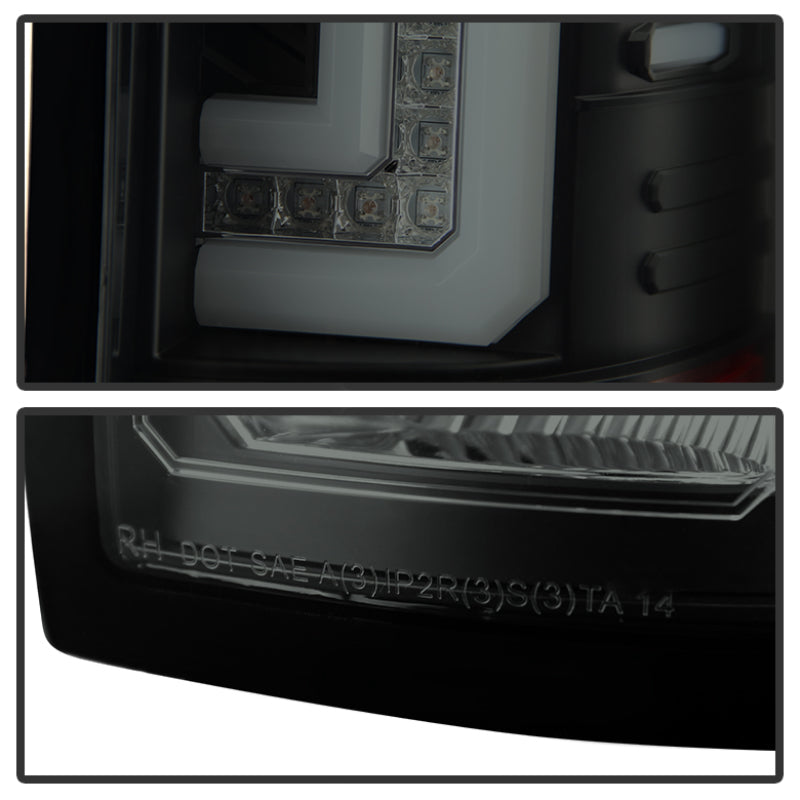 Spyder GMC Sierra 14-16 LED Tail Lights Black Smoke ALT-YD-GS14-LBLED-BSM SPYDER
