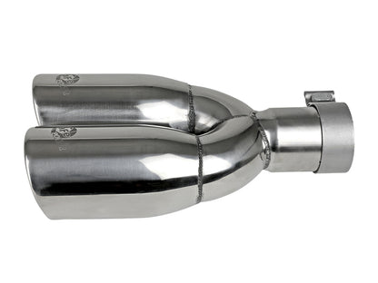 afe MACH Force-Xp Universal Exhaust Tip 2-1/2 IN Inlet x 3-1/2 IN Outlet X 12 IN L
