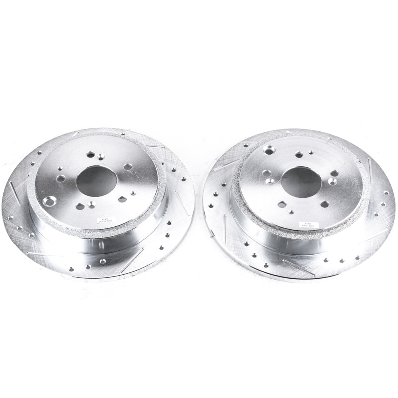 Power Stop 01-06 Acura MDX Rear Evolution Drilled & Slotted Rotors - Pair PowerStop