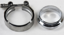 Load image into Gallery viewer, Granatelli 2.25in V-Band Mild Steel Flat Flanges w/Clamp