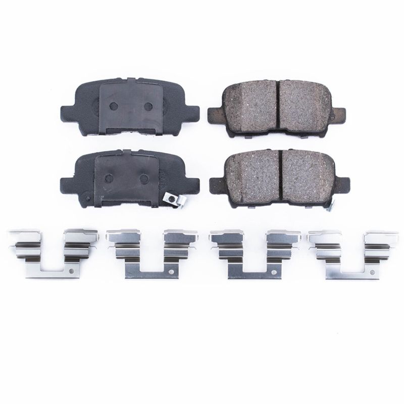 Power Stop 01-06 Acura MDX Rear Z17 Evolution Ceramic Brake Pads w/Hardware PowerStop